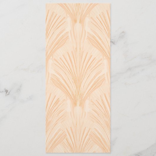 Champagne Tastes Elegant Minimalist Menu (Achterkant)