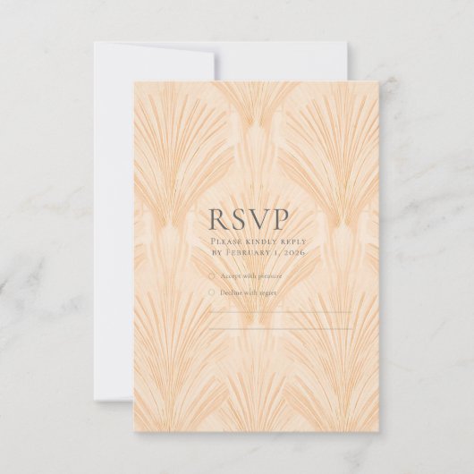 Champagne Tastes RSVP Card (Voorkant)