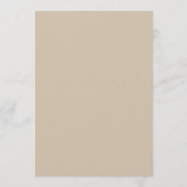 Champagne Taupe 5 x 7 Tafelnummer Bruiloft (Achterkant)