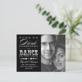 Champagne Theatre Bill SAVE THE DATE Briefkaart (Staand voorkant)