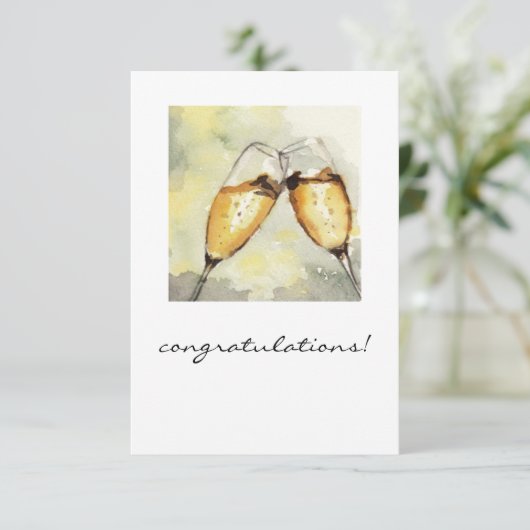 champagne toast (Staand voorkant)