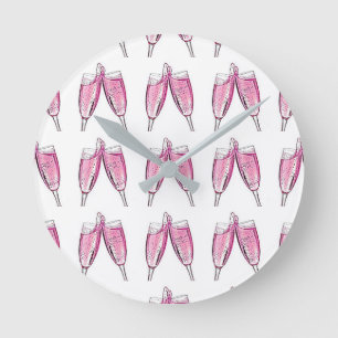 **CHAMPAGNE TOAST AAN U** KLOOP RONDE KLOK