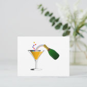 Champagne Toast Briefkaart (Staand voorkant)