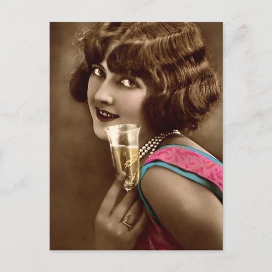 Champagne Toast Briefkaart (Voorkant)