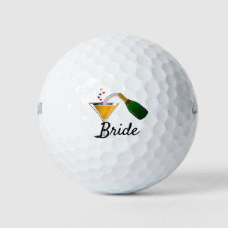 Champagne Toast Bruid Golfballen