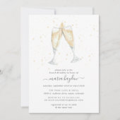 Champagne Toast | Brunch & Bubbly Vrijgezellenfees Kaart (Voorkant)