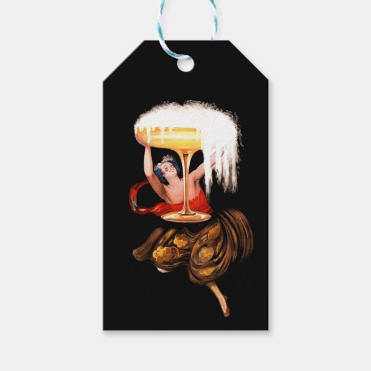 Champagne Toast Cadeaulabel (Voorkant)