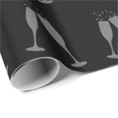 Champagne Toast Cadeaupapier (Rol Hoek)
