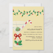 Champagne Toast Christmas Holiday Cocktail Party Kaart (Voorkant)