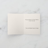 Champagne Toast Custom Wedding Wenskaart Kaart (Binnen)