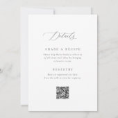 Champagne Toast Dubbelzijdige Bruidsuitnodiging Kaart (Achterkant)