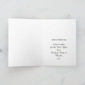 Champagne Toast Feestdagen Kaart (Binnen)