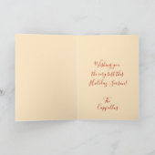 Champagne Toast Feestdagen Kaart (Binnen)