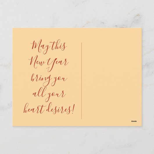 Champagne Toast Feestdagenkaart (Achterkant)