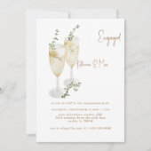 Champagne Toast Foliage Engagement Kaart (Voorkant)