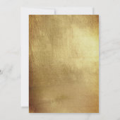 Champagne Toast Foliage Gold Engagement Kaart (Achterkant)