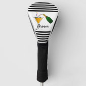 Champagne Toast Groom Golfheadcover (Voorkant)