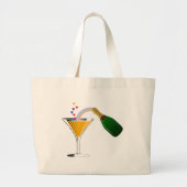 Champagne Toast Grote Tote Bag (Voorkant)