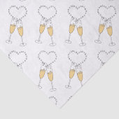 Champagne Toast Heart Tissuepapier (Detail)