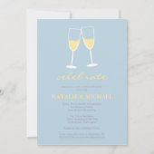Champagne Toast Invitation Kaart (Voorkant)