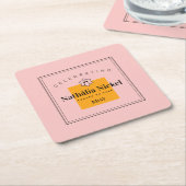 Champagne Toast Kartonnen Onderzetters (Schuin)