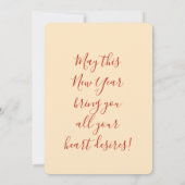 Champagne Toast New Year Feestdagenkaart (Achterkant)