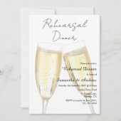 Champagne Toast Oefendiner Kaart (Voorkant)