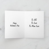 CHAMPAGNE TOAST OP MIJN VALENTIJN FEESTDAGEN KAART (Binnen)