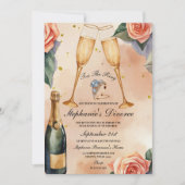 Champagne Toast op Nieuwe Beginnings: Een Scheidin Kaart (Voorkant)