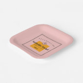 Champagne Toast Papieren Bordje (Gebogen)