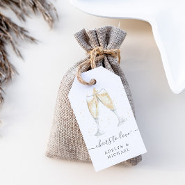 Champagne Toast Proost Liefde Gepersonaliseerde Li Cadeaulabel