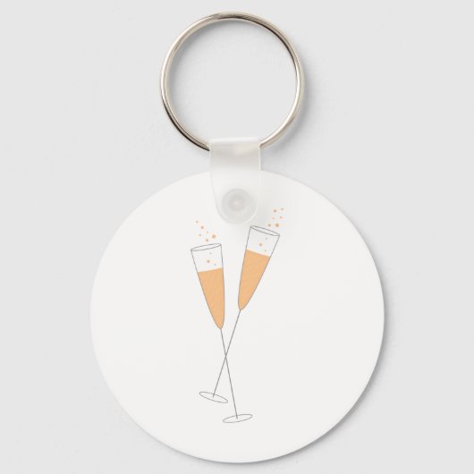 Champagne Toast Sleutelhanger (Voorkant)