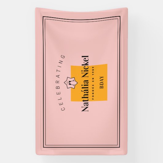 Champagne Toast Spandoek (Verticaal)