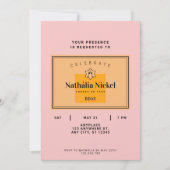 Champagne Toast uitnodiging (Voorkant)