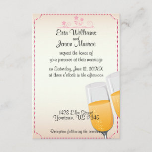 Champagne Toast Uitnodiging