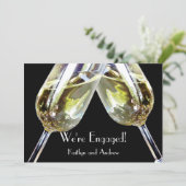 Champagne Toast / Verloving Aankondiging (Staand voorkant)