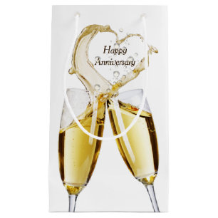 Champagne Toast voor Jubileum Klein Cadeauzakje
