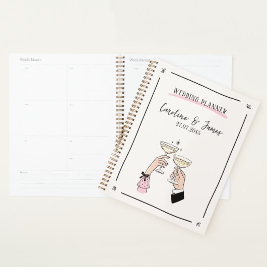 Champagne Toast Wedding Planner (Display)