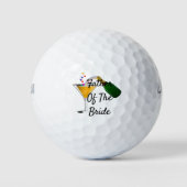 Champagne Toast Wedding Vader Bride Golfballen (Voorkant)
