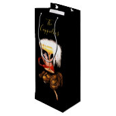 Champagne Toast Wijngiftzak Wijn Cadeautas (Achterkant Gekanteld)
