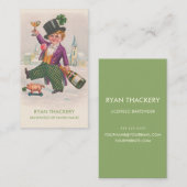  champagne Toasting Bartender Visitekaartje (Voorkant / Achterkant)