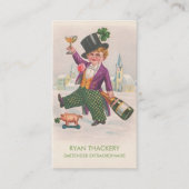  champagne Toasting Bartender Visitekaartje (Voorkant)