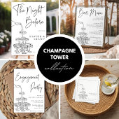 Champagne Toren Bruids Onderzetters