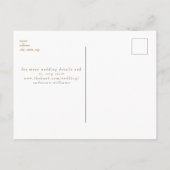 Champagne Tower Gold Tekst Uitnodiging voor bruilo (Achterkant)