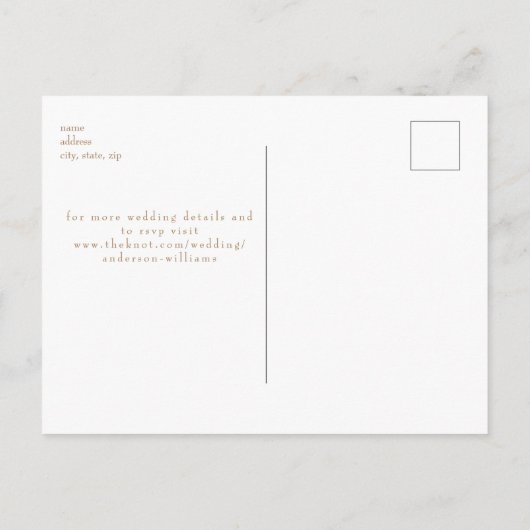 Champagne Tower Gold Tekst Uitnodiging voor bruilo (Achterkant)