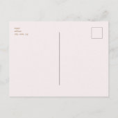 Champagne Tower Gold Text Blush Engagement Party Briefkaart (Achterkant)