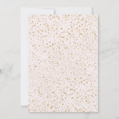 Champagne Tower Gold Text Blush Engagement Party Kaart (Achterkant)