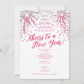 Champagne Tower New Years Eve Dinner Cocktail Bash Kaart (Voorkant)