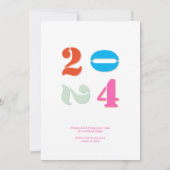 Champagne Tower New Years Eve Dinner Cocktail Bash Kaart (Achterkant)