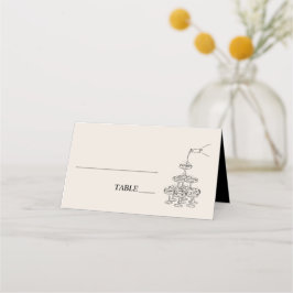 Champagne Tower Trouwplaats Instelling Plaatskaartje